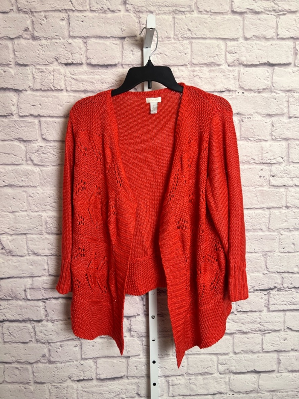 Chico’s Open Front Knit Cardigan size L